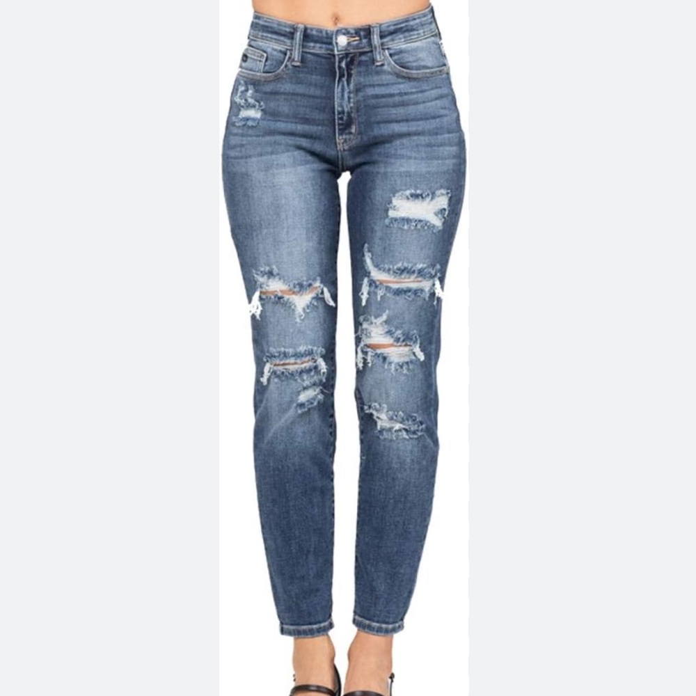 American Eagle Outfitters Super Stretch  Skinny Distressed Jeans with Ripped 4